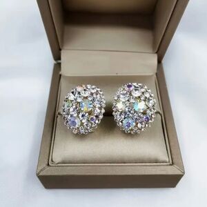 ✨ New crystal & rhinestone SPARKLING ✨ cluster earrings ✨